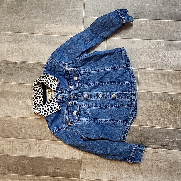 Children's place denim shirt with animal print details - Picture 1 of 4